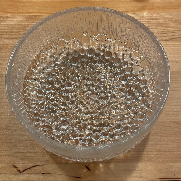 Littala Thule Other - Littala Thule Textured Clear Glass salad bowl